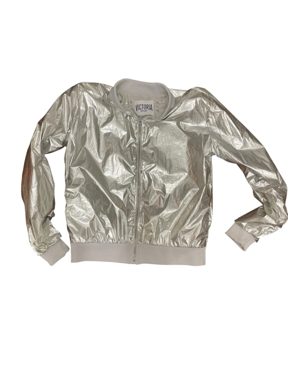Victoria Secret Sport metallic silver jacket